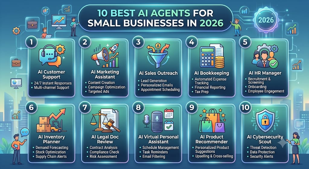 10 Best AI Agents for Small Businesses in 2026