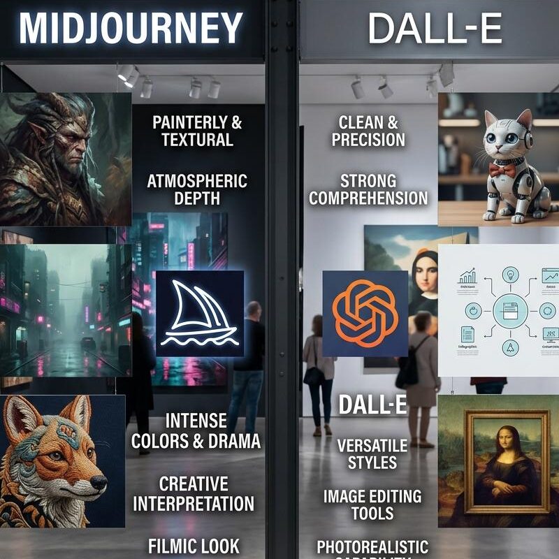 Midjourney vs DALL·E