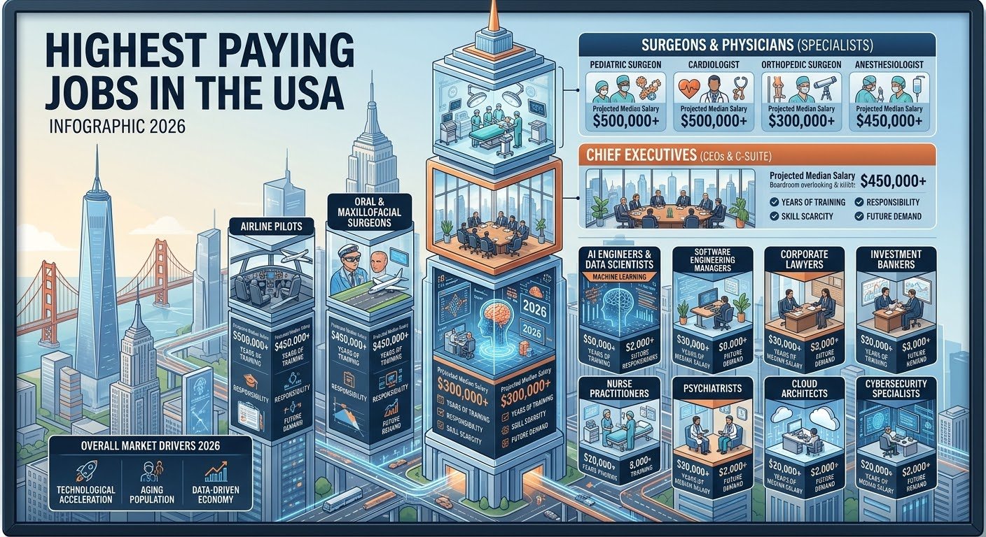 Highest Paying Jobs in the USA 2026